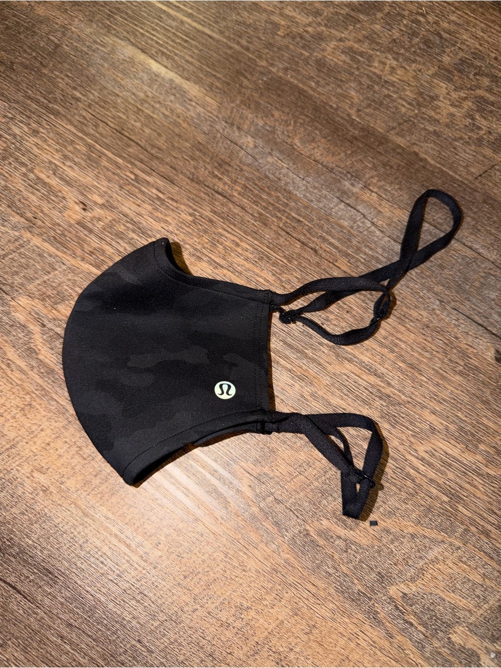 lululemon athletica Black Face Mask with Adjustable Straps